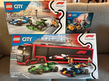 Pack Lego City voitures Formule 1 - 60400 - 60474 - 60445