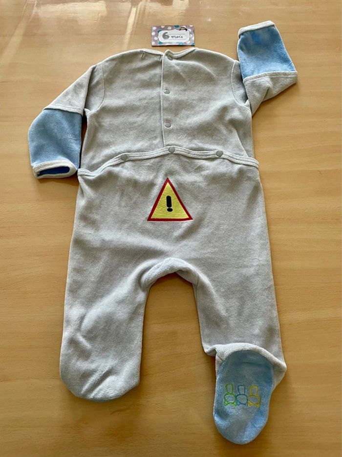 Pyjama une pièce Les Chatounets 6 mois - photo numéro 2