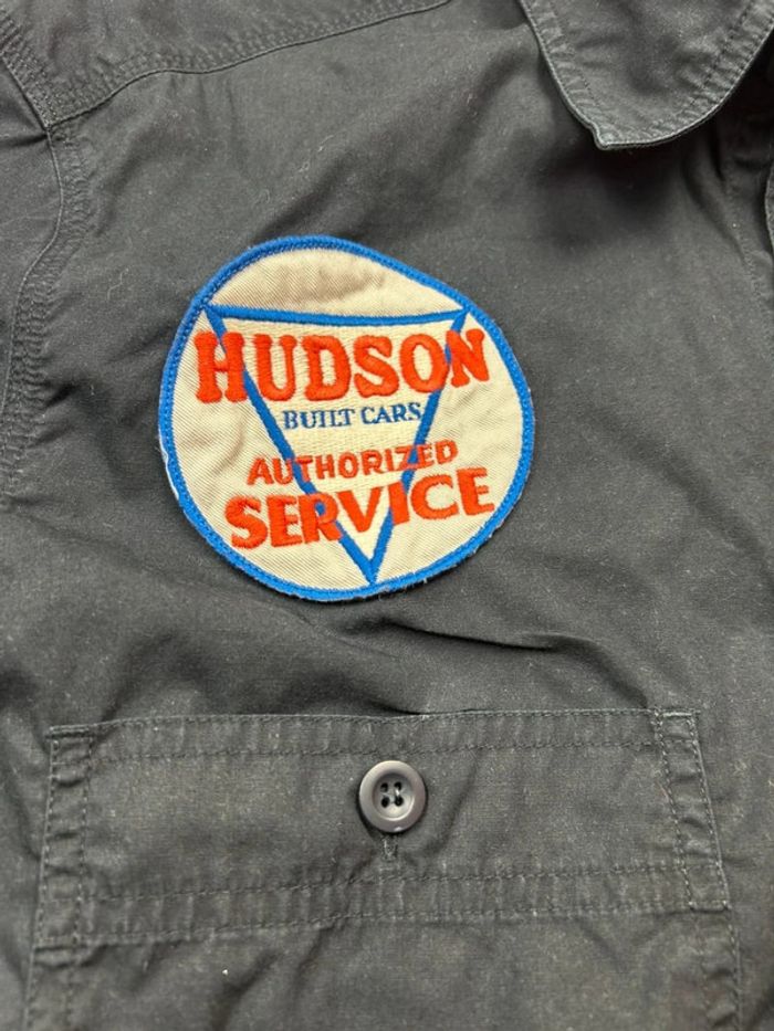 Chemise noire Replay style mécanicien patchs “Authorized Service” vintage - photo numéro 5