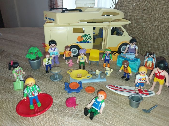 Camping car jaune playmobil - photo numéro 3