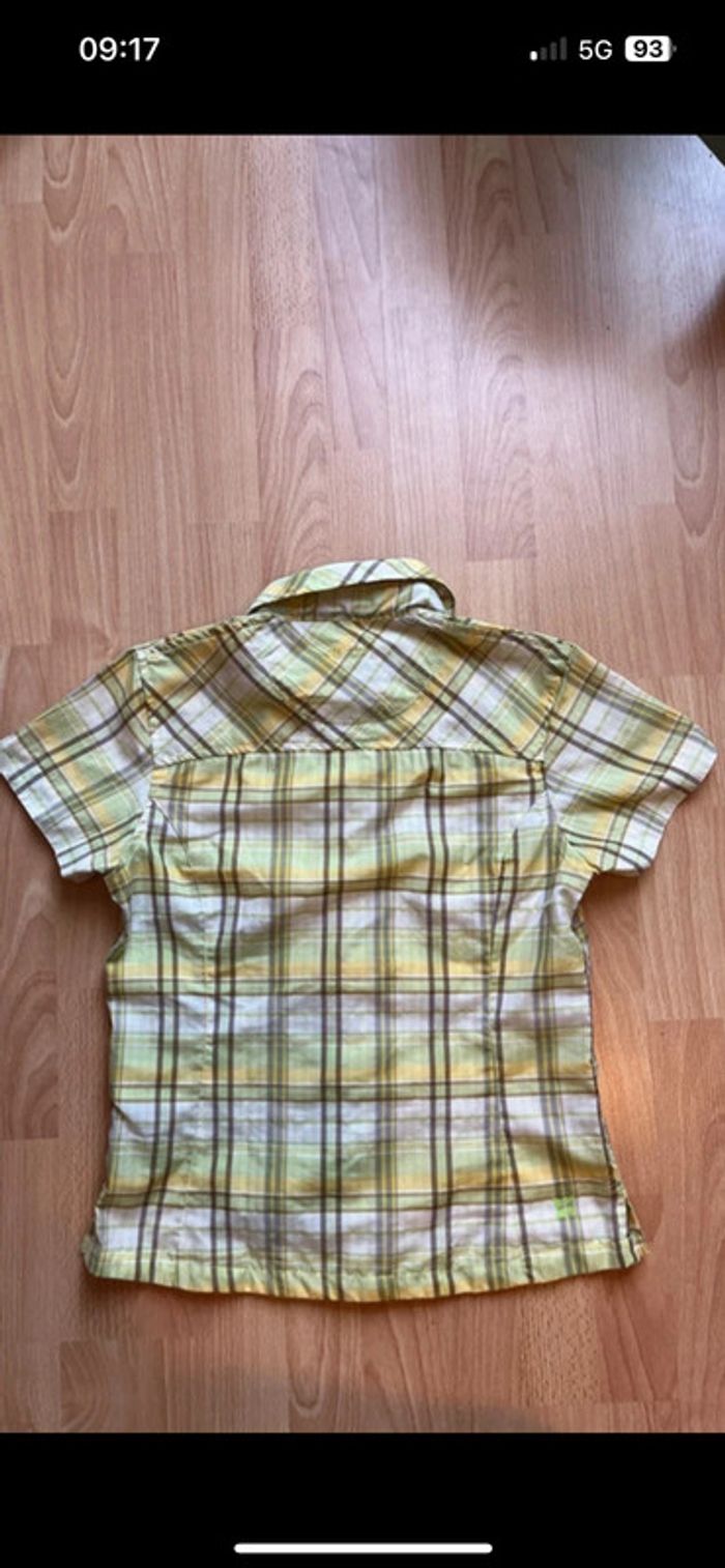 Chemise technique femme Mac Kinley/ XS /Jaune à carreaux /Excellent état - photo numéro 2