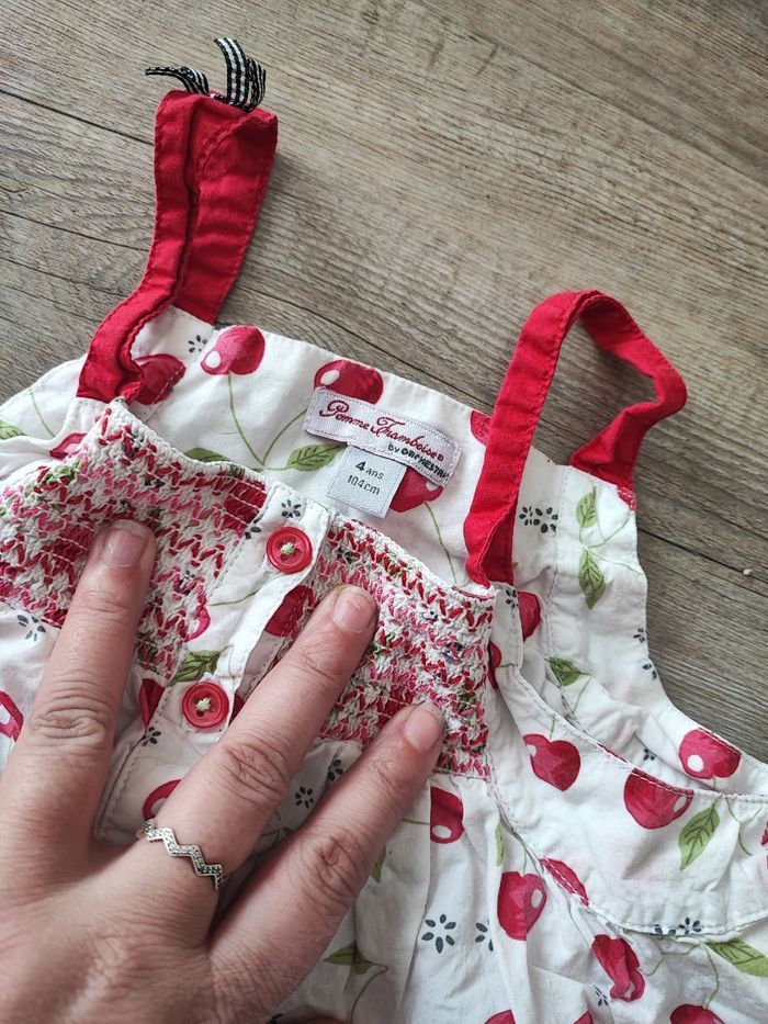 Ensemble jupe et tee shirt cerise orchestra 4ans - photo numéro 3
