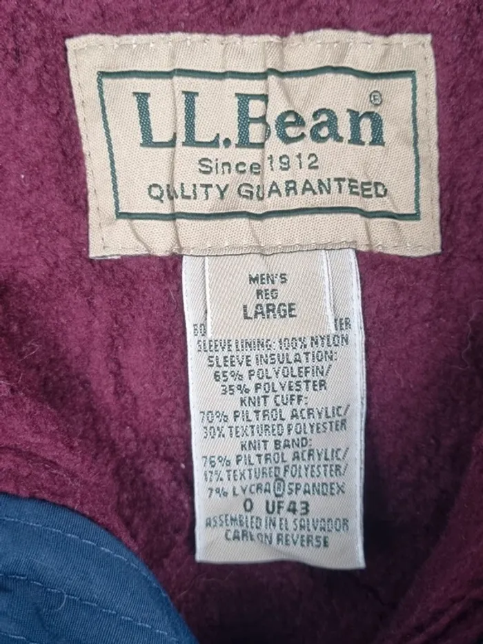 Doudoune L.L. Bean bleu marine – Taille L Homme (mesures en photo) - photo numéro 4