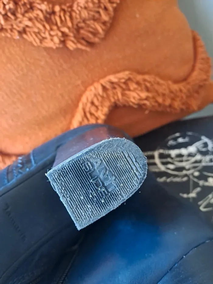 Bottines bleues dentelle tamaris 40 comme neuves hyper confortables - photo numéro 5