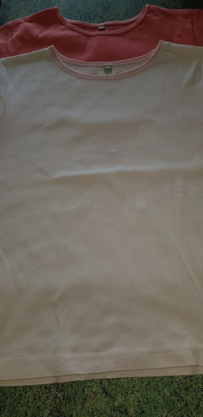 Lot de 2 tee-shirts manches courtes fille