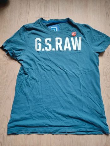 T-shirt bleu G Raw