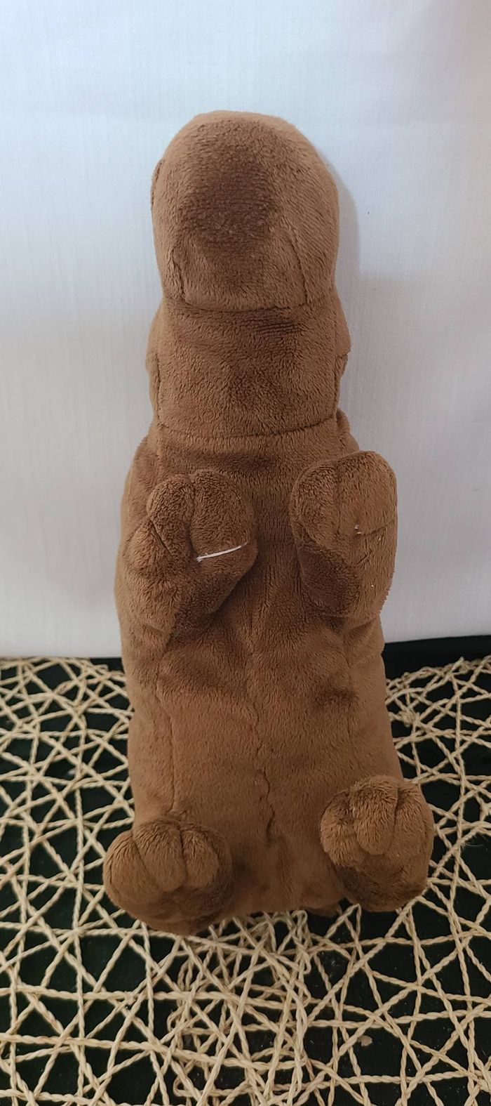 Doudou hippopotame marron 32 cm - photo numéro 3