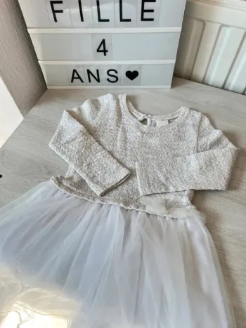 Robe de fête bi matière Palomino 4 ans