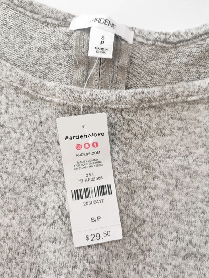 Pull fin gris moucheté Ardene Fermeture zippée dans le dos Taille XS - photo numéro 3