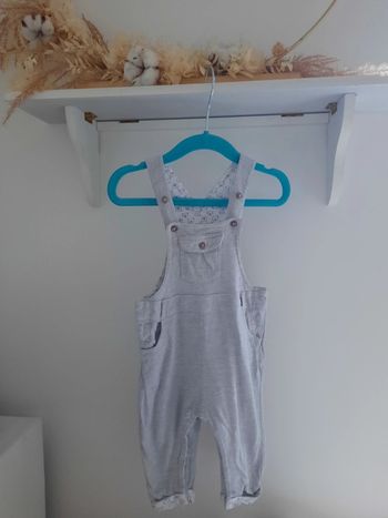 Salopette grise 6 mois