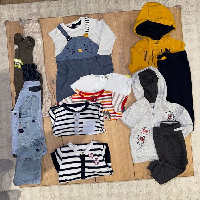 Lot de vêtements, garçon en taille neuf mois