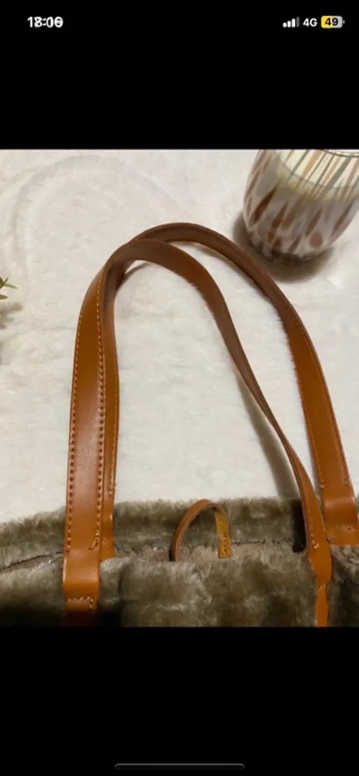 👜 Grand sac fourre-tout en fausse fourrure ultra doux – Style cocooning 👜 - photo numéro 5