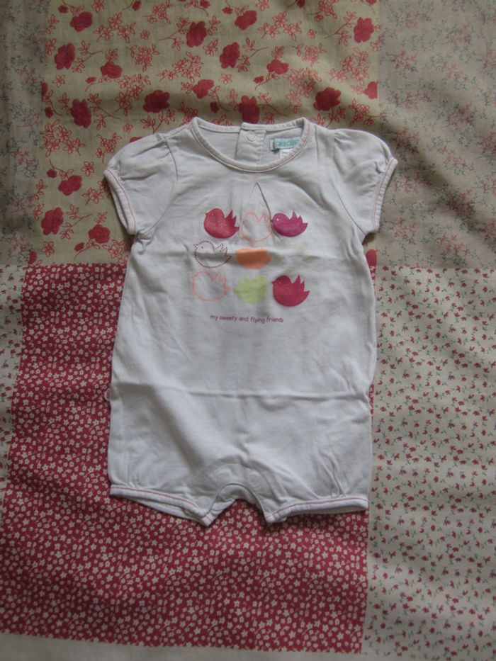 Barboteuse blanche 3 mois