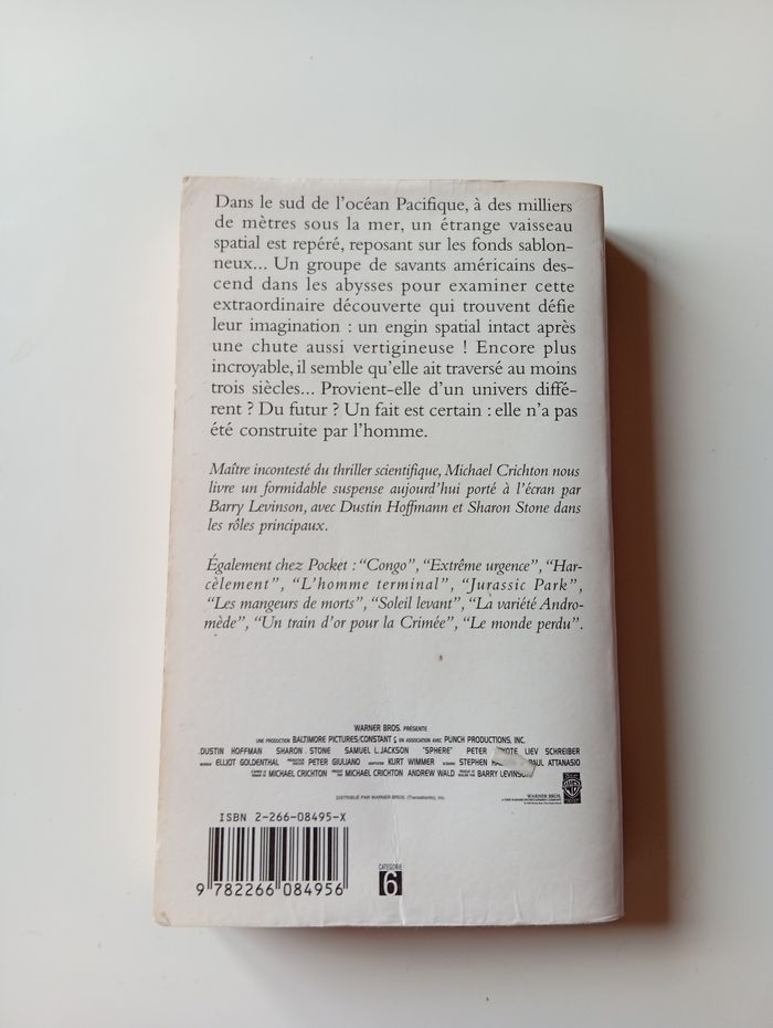 Livre sphere de Michael crichton - photo numéro 2