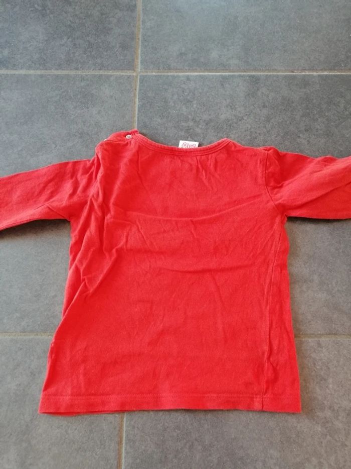 T-shirt manches longues Noël 12 mois 74 cm - photo numéro 3
