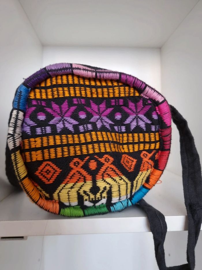 Sac à main rond en bandoulière Guatemala