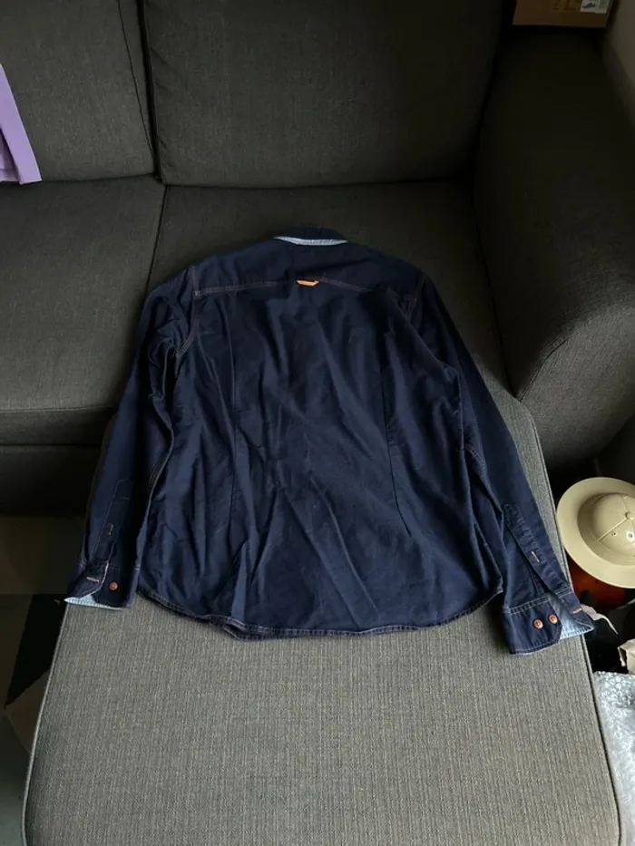 Chemise homme bleu foncé, celio - photo numéro 3