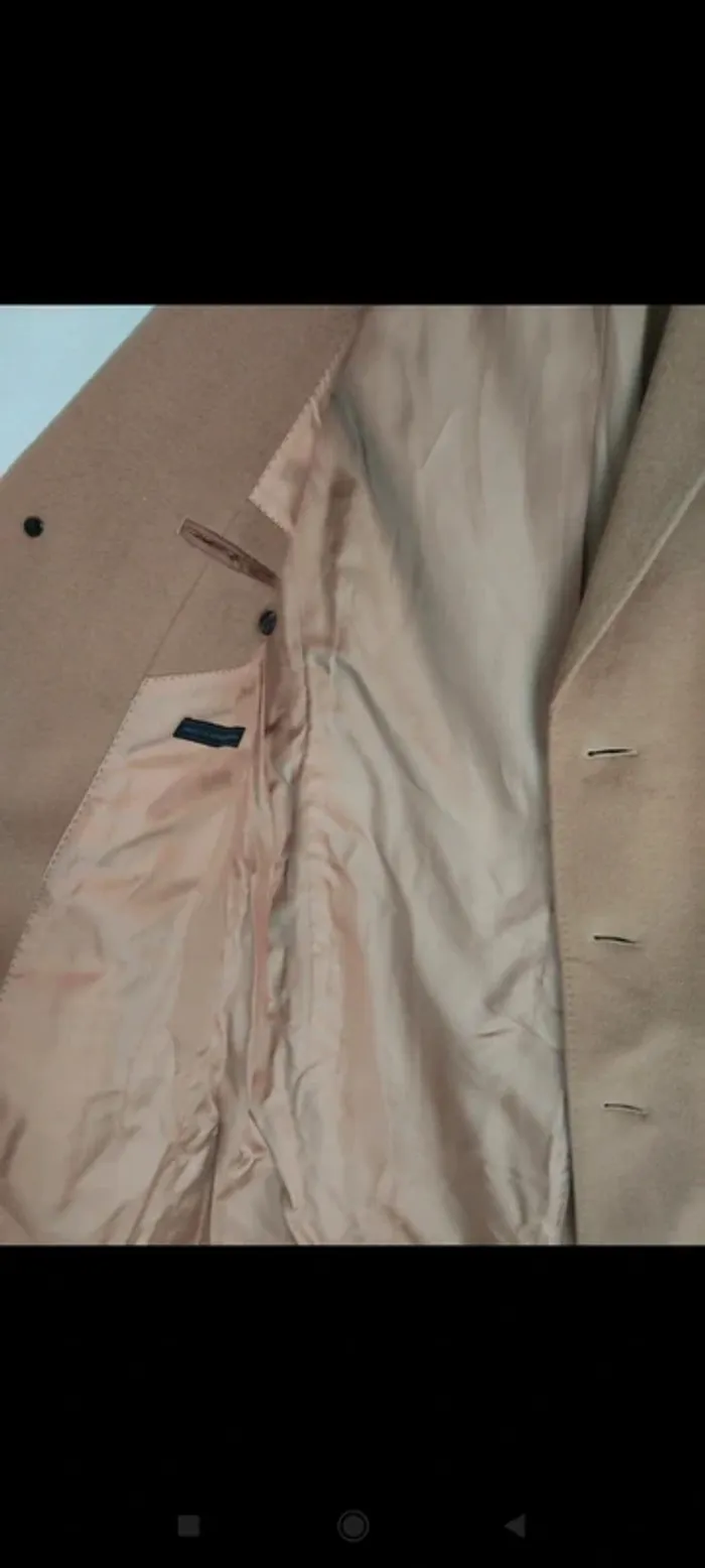 Manteau camel Digel en laine et cachemire - photo numéro 3