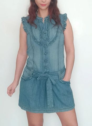 Robe courte casual effet jean taille 38