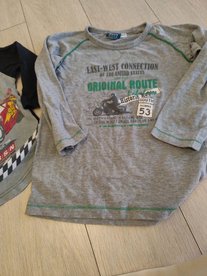 Lot de deux t-shirts à longue manche garçon - photo numéro 2