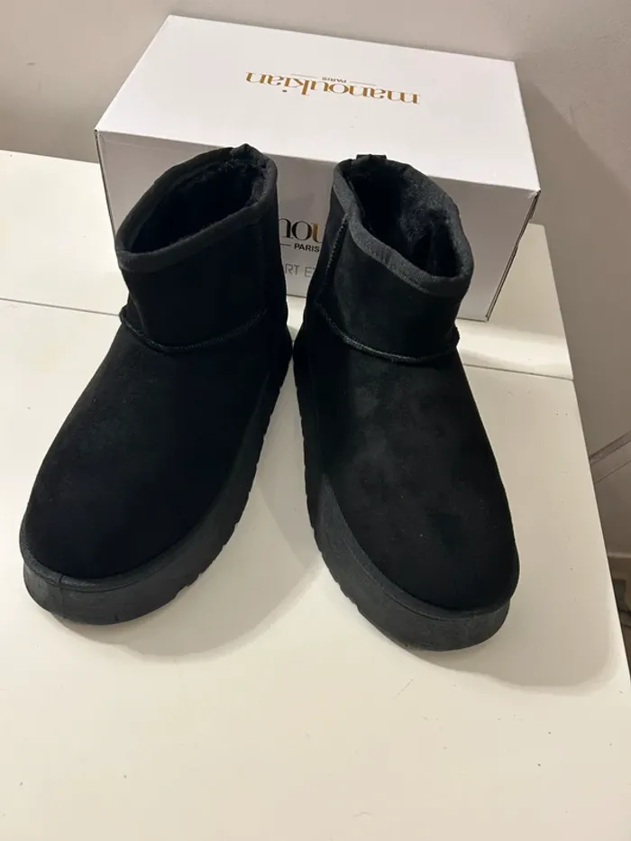 Alain Manoukian, bottes fourrées, noir pointure 37 neuf - photo numéro 7