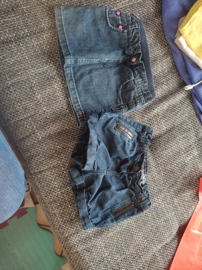 Jupe et short en jeans 12 mois