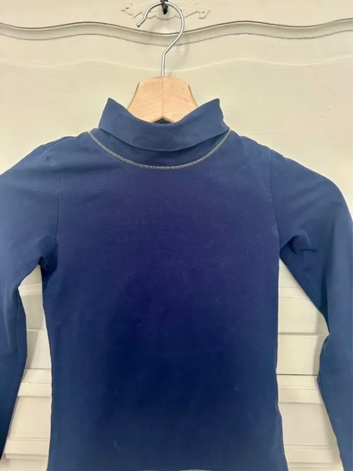 Très beau tee shirt col montant , roulé DPAM taille 8 ans - photo numéro 4