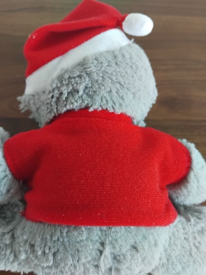 Peluche Ours gris Noël Buffalo grill - photo numéro 7