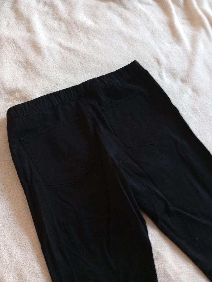 Pantalon noir ceinture élastique 36 - photo numéro 7