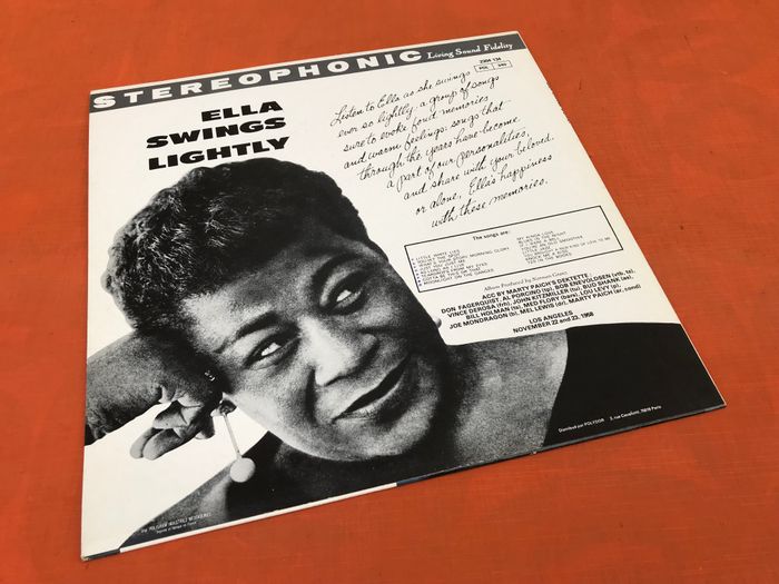 Album Vinyle 33 tours Ella Fitzgerald Swings lightly (1981) Verve records 2304134 - photo numéro 5