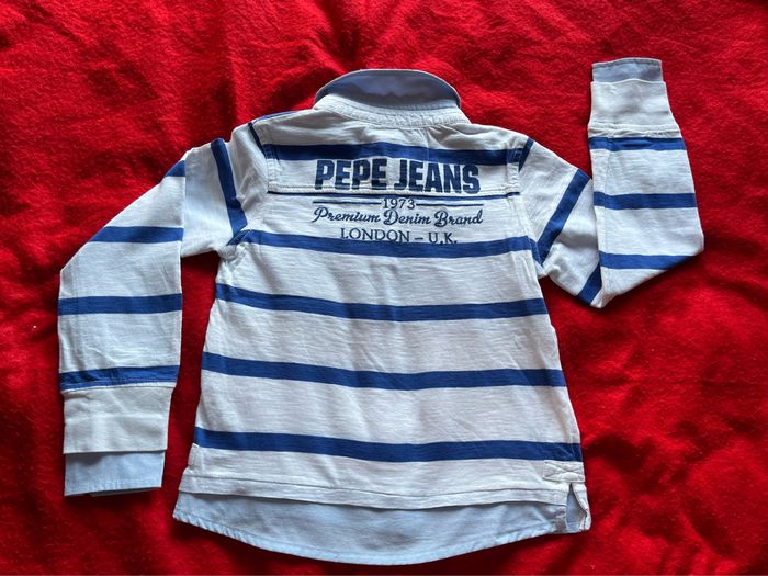 Polo chemise 2 en 1 blanc et bleu - photo numéro 2