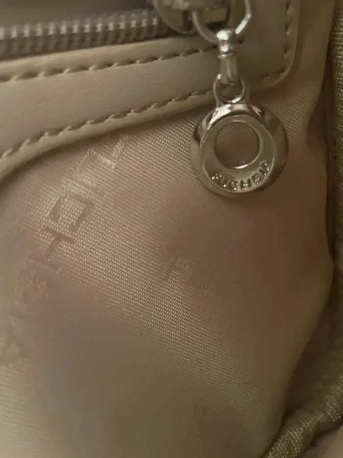 Fuchsia Paris beige purse sac à main - photo numéro 14