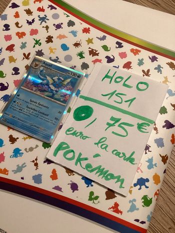 carte Pokémon aquali holographique 134/165 EV3.5 collection 151 FR neuf sortie de booster