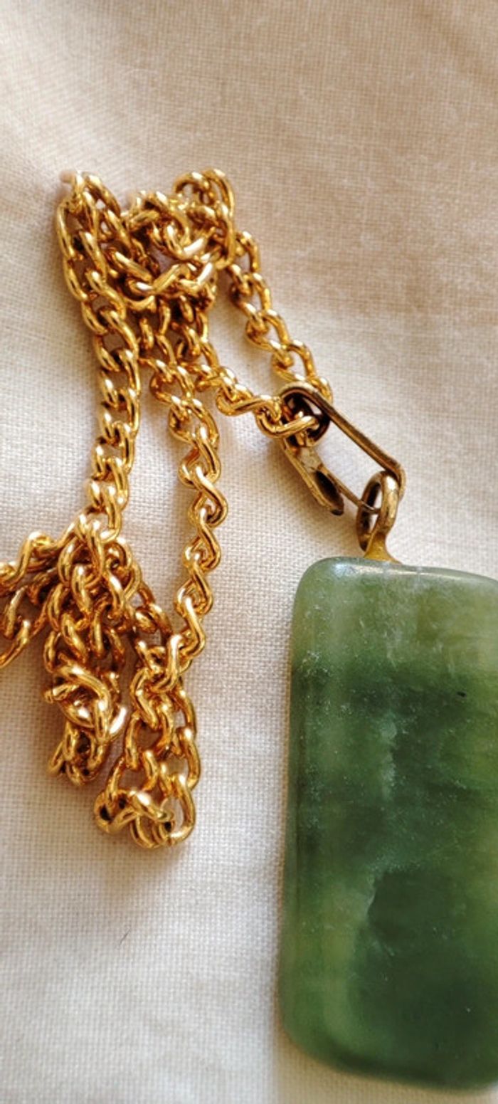 Collier pierre verte - photo numéro 3