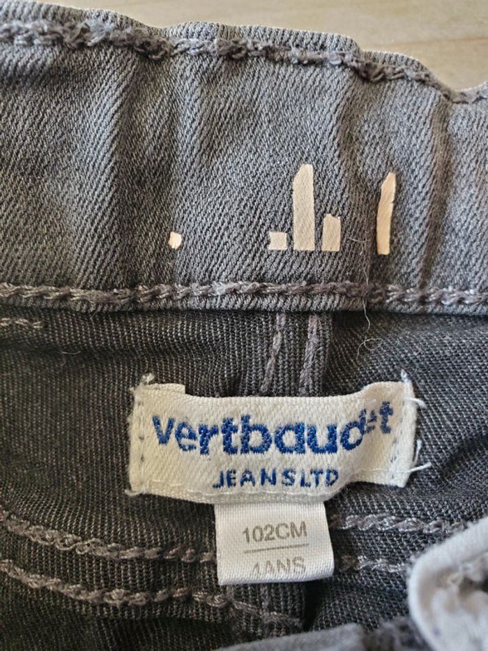 Jean gris 4 ans Vertbaudet - photo numéro 2