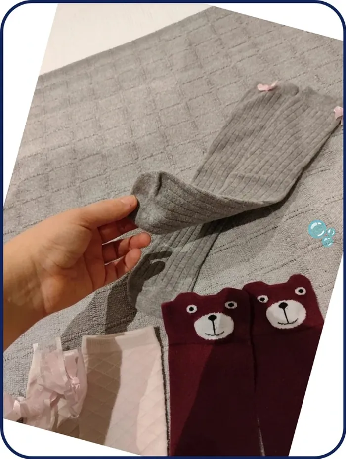 Lot chaussettes filles haute - photo numéro 9