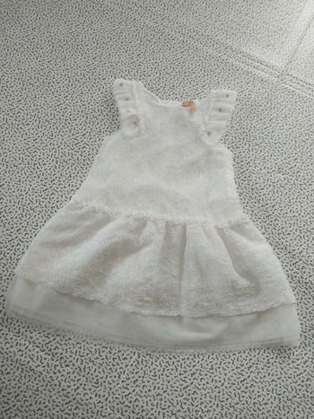 robe bébé blanche Orchestra 23 mois cérémonie étoiles dorées