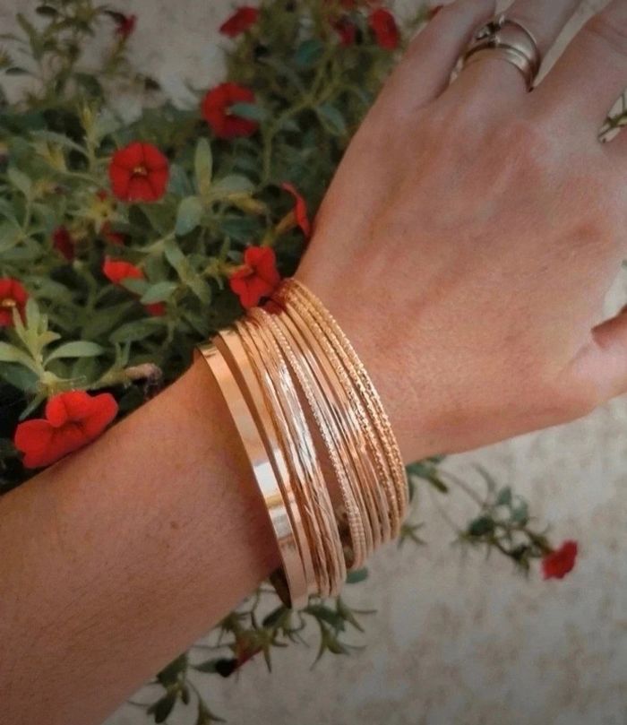 A11 lot de bracelet doré or tendance