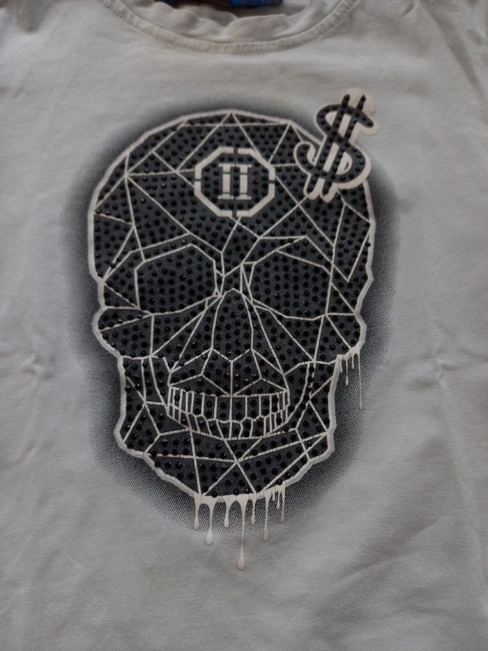 Tee-shirt "imprimé tête de mort" garçon - photo numéro 3