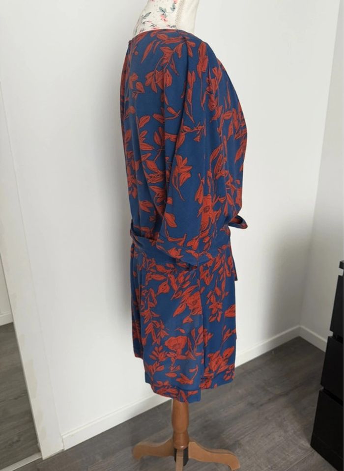 Combi short bleu/orange Elora taille 38 ou M - photo numéro 2