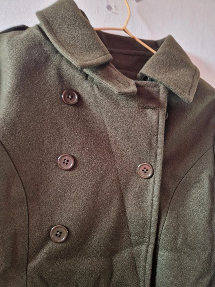 Magnifique manteau femme Kaki Neuf T M - photo numéro 3