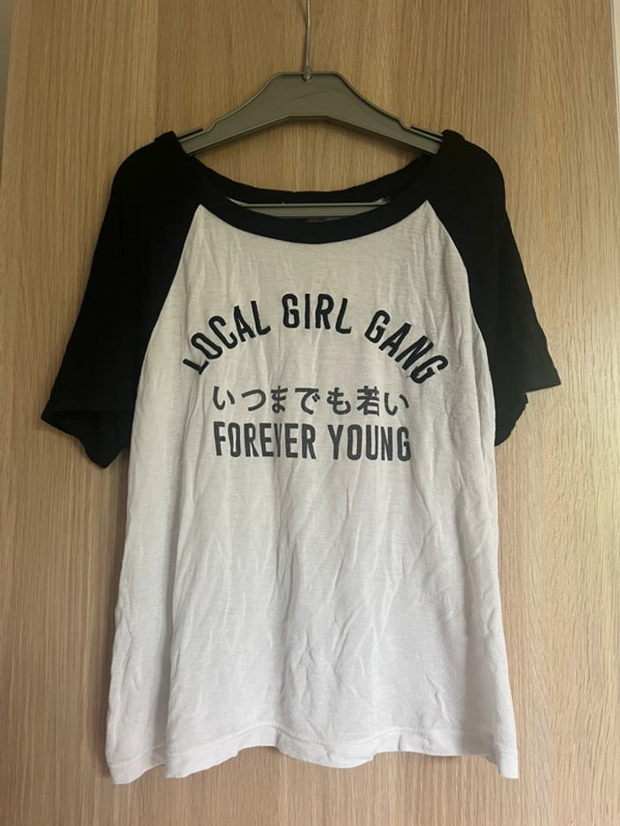 Tee shirt blanc et noir