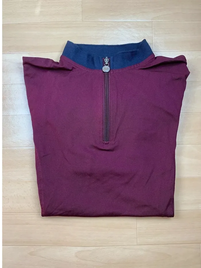 polo manches longues / Haut technique Harcour – Bordeaux – Taille S