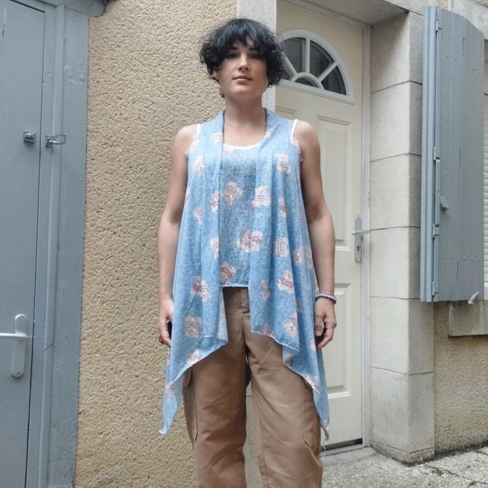 Superbe haut en 2 parties