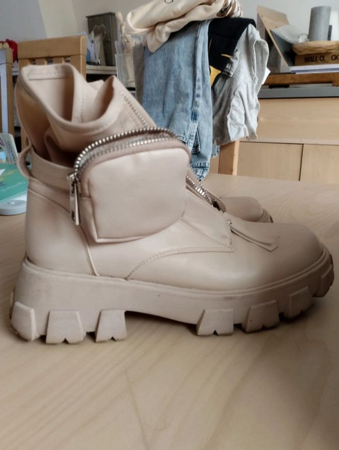 Bottines beige taille 39 - photo numéro 2