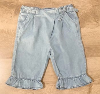 Pantalon Zara jean souple et fin avec volants 12/18 mois