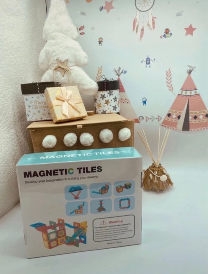 Jouet de construction - Blocs de construction magnétiques - 88 pièces neuves - 3D pipe-line - photo numéro 2