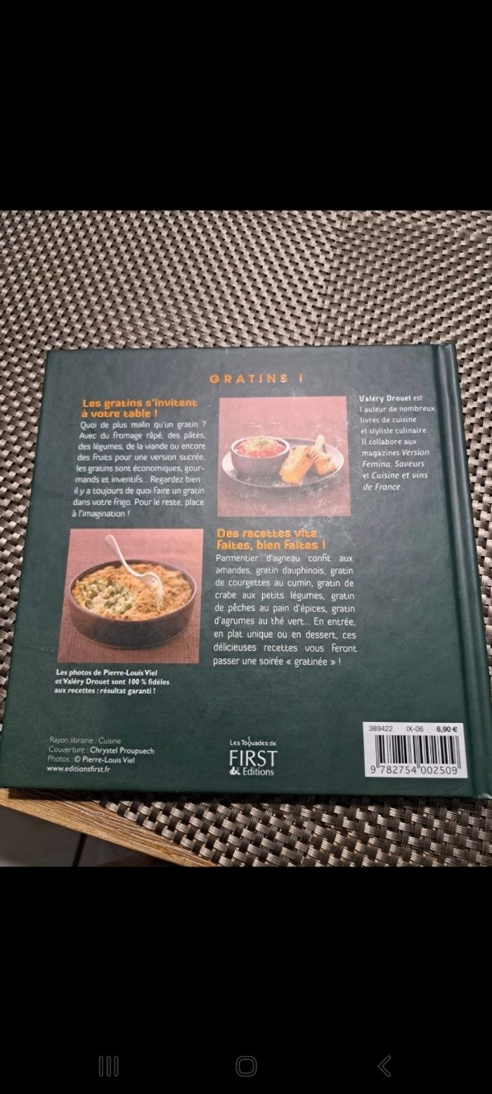 Livre recettes gratin - photo numéro 2
