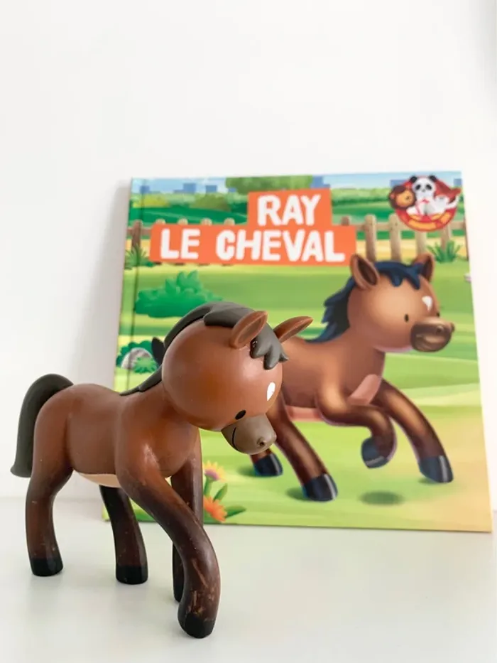 Ray le cheval - 📚 livre avec figurine. altaya De agostini. collection “Mes animaux du zoo”