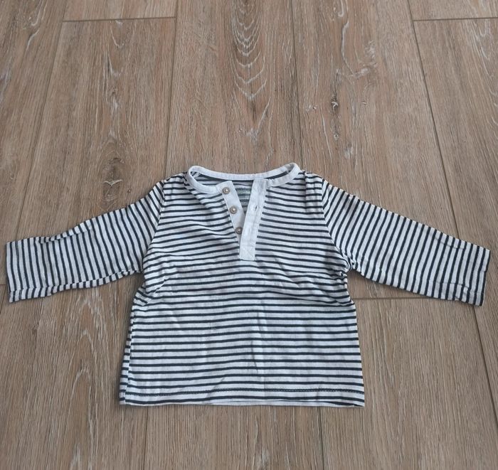 Tee-shirts manches longues 6 mois garçons - photo numéro 4
